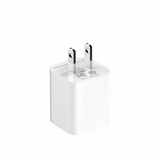 Adaptador Pd 3.0 para carregador de parede rápido USB C de bloco de 20 W